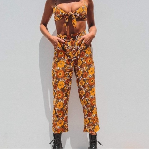 NWT Her Pony The Label Margaux High Waist Pants Australian Size 6 (Small). - Picture 2 of 8